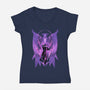 Vergil Dark Slayer-Womens-V-Neck-Tee-hypertwenty