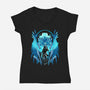 The Young Devil Hunter-Womens-V-Neck-Tee-hypertwenty