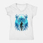 The Young Devil Hunter-Womens-V-Neck-Tee-hypertwenty