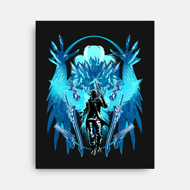 The Young Devil Hunter-None-Stretched-Canvas-hypertwenty