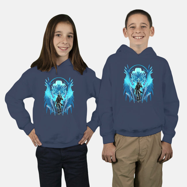 The Young Devil Hunter-Youth-Pullover-Sweatshirt-hypertwenty
