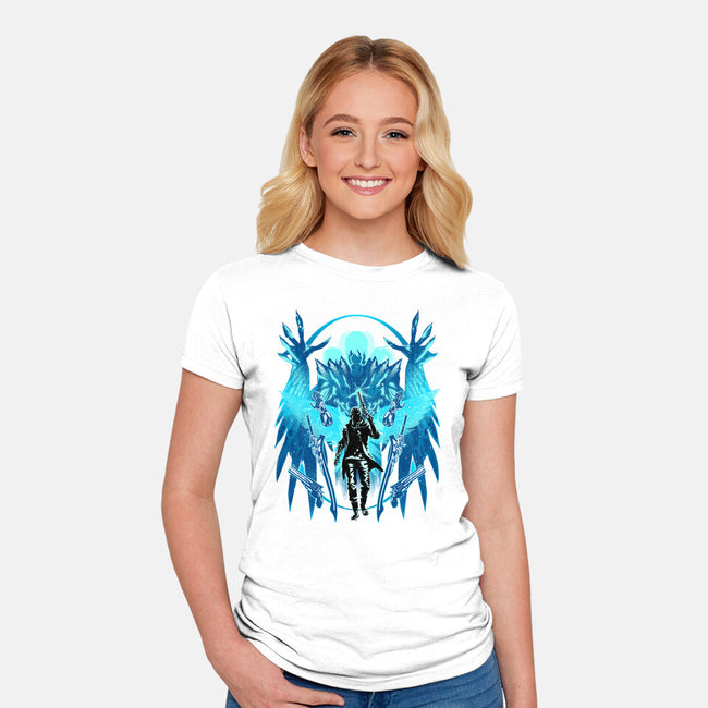 The Young Devil Hunter-Womens-Fitted-Tee-hypertwenty
