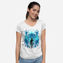 The Young Devil Hunter-Womens-V-Neck-Tee-hypertwenty
