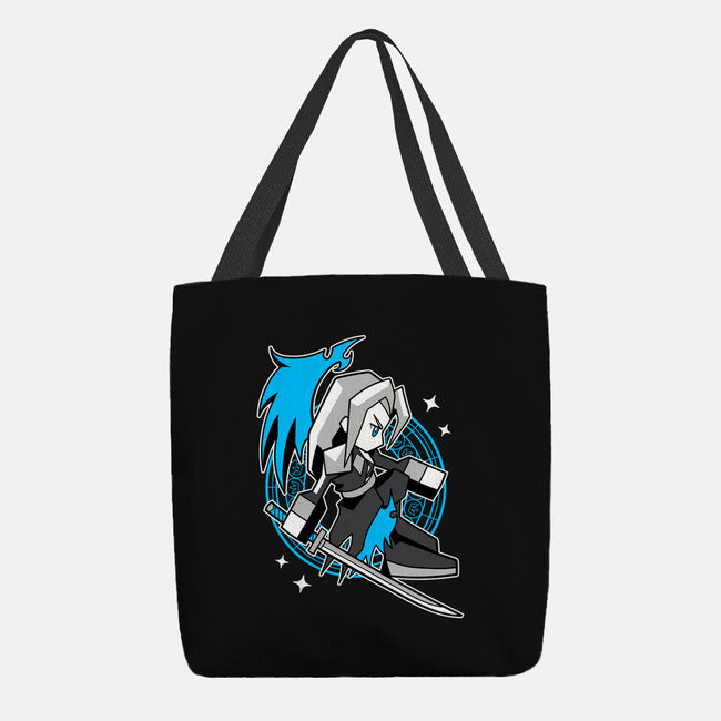 White Long Hair Boy-None-Basic Tote-Bag-GoblinTengu