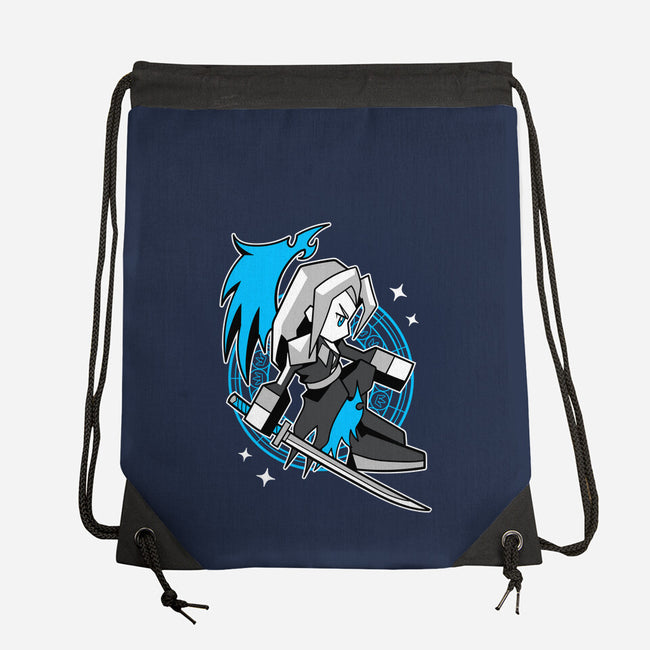 White Long Hair Boy-None-Drawstring-Bag-GoblinTengu