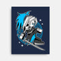White Long Hair Boy-None-Stretched-Canvas-GoblinTengu