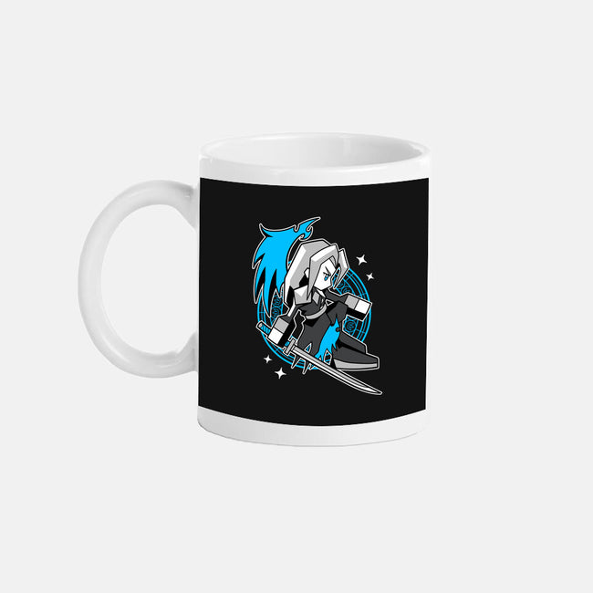White Long Hair Boy-None-Mug-Drinkware-GoblinTengu