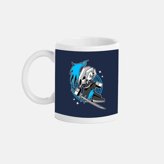White Long Hair Boy-None-Mug-Drinkware-GoblinTengu