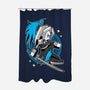 White Long Hair Boy-None-Polyester-Shower Curtain-GoblinTengu