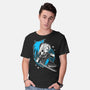 White Long Hair Boy-Mens-Basic-Tee-GoblinTengu