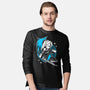 White Long Hair Boy-Mens-Long Sleeved-Tee-GoblinTengu