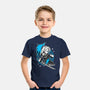 White Long Hair Boy-Youth-Basic-Tee-GoblinTengu