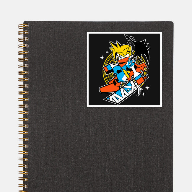Yellow Warrior-None-Glossy-Sticker-GoblinTengu