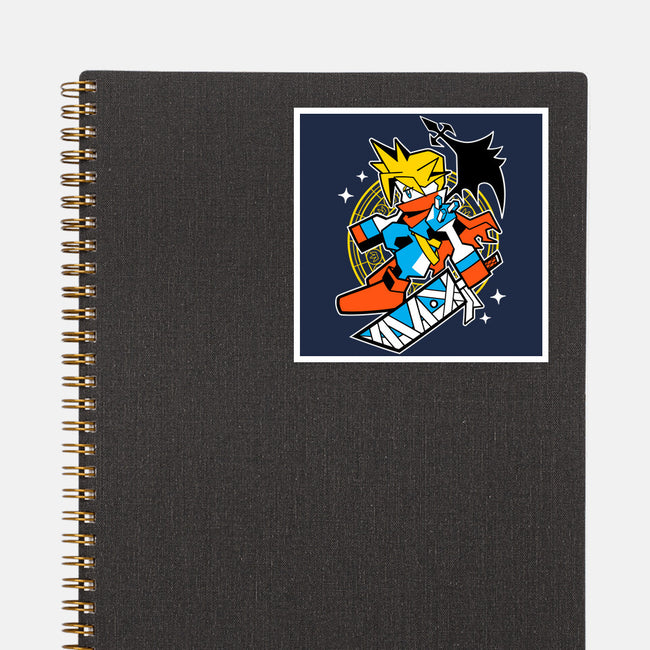 Yellow Warrior-None-Glossy-Sticker-GoblinTengu