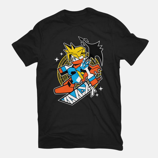 Yellow Warrior-Mens-Heavyweight-Tee-GoblinTengu