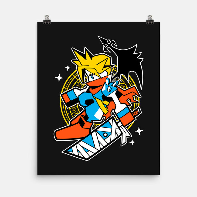 Yellow Warrior-None-Matte-Poster-GoblinTengu