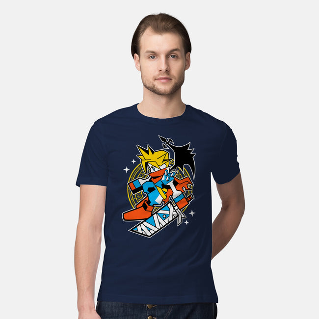 Yellow Warrior-Mens-Premium-Tee-GoblinTengu