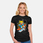 Yellow Warrior-Womens-Fitted-Tee-GoblinTengu