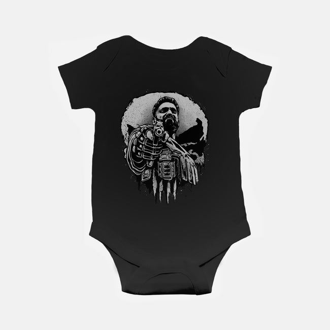 Aim For Peace-Baby-Basic-Onesie-glitchygorilla