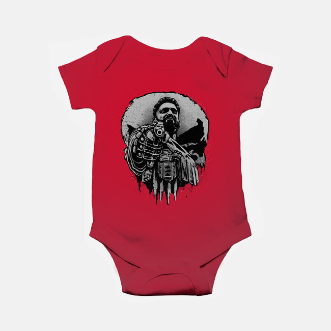 Aim For Peace-Baby-Basic-Onesie-glitchygorilla