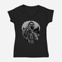 Aim For Peace-Womens-V-Neck-Tee-glitchygorilla