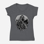 Aim For Peace-Womens-V-Neck-Tee-glitchygorilla