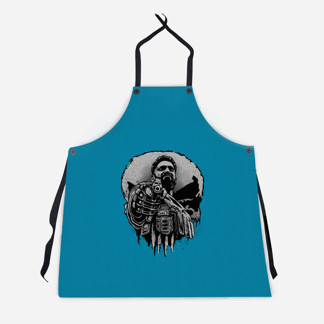 Aim For Peace-Unisex-Kitchen-Apron-glitchygorilla