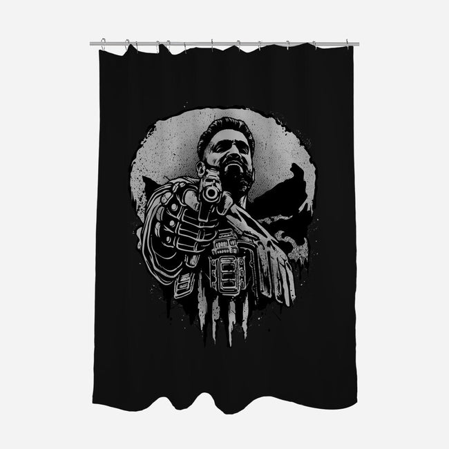 Aim For Peace-None-Polyester-Shower Curtain-glitchygorilla