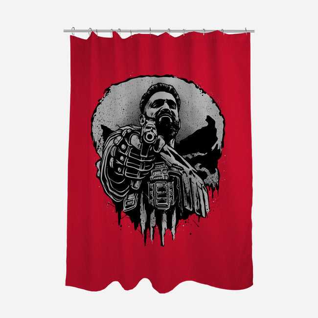 Aim For Peace-None-Polyester-Shower Curtain-glitchygorilla