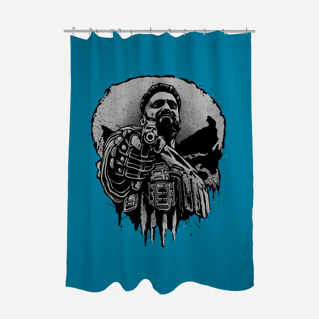 Aim For Peace-None-Polyester-Shower Curtain-glitchygorilla