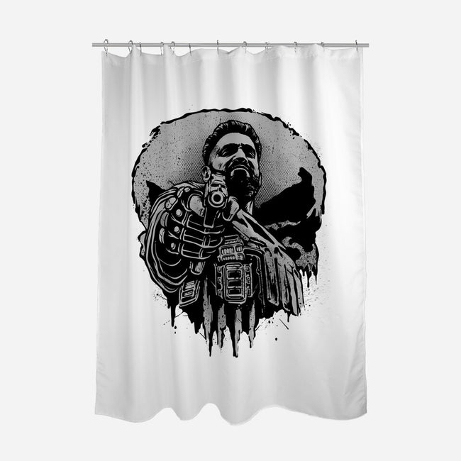 Aim For Peace-None-Polyester-Shower Curtain-glitchygorilla