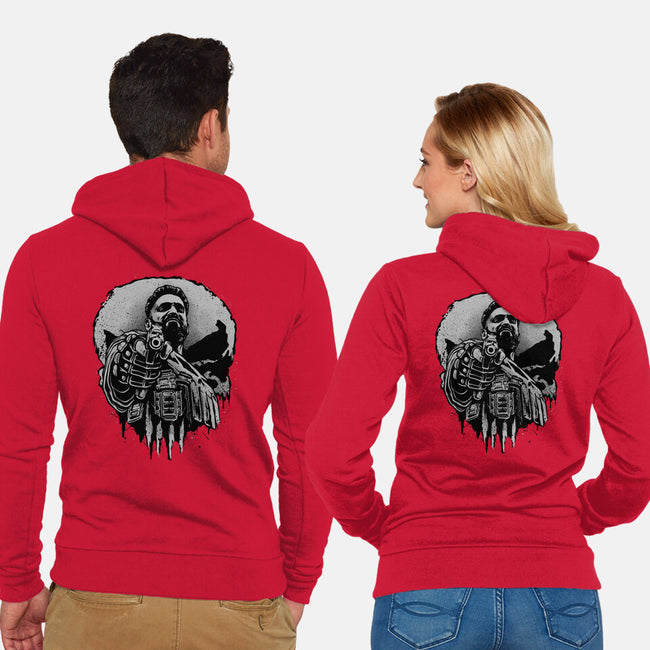 Aim For Peace-Unisex-Zip-Up-Sweatshirt-glitchygorilla