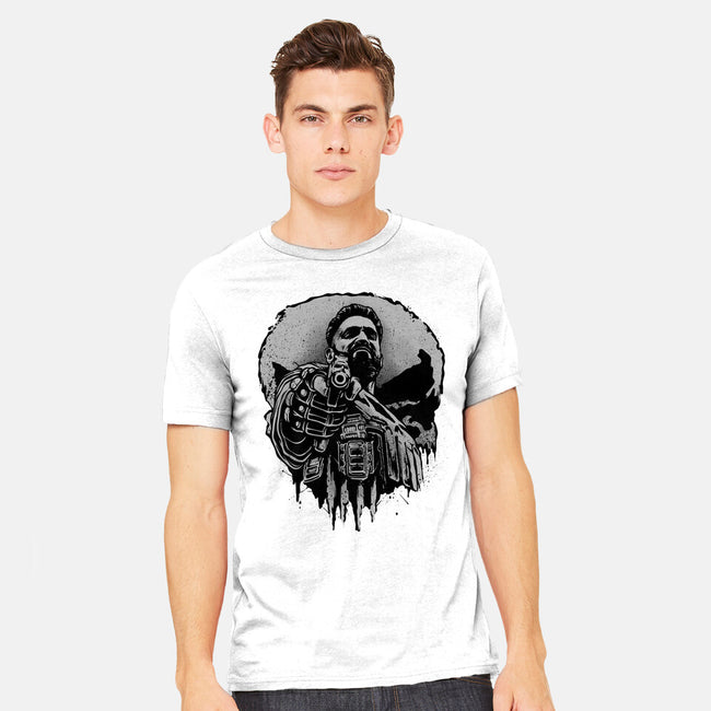 Aim For Peace-Mens-Heavyweight-Tee-glitchygorilla