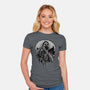 Aim For Peace-Womens-Fitted-Tee-glitchygorilla