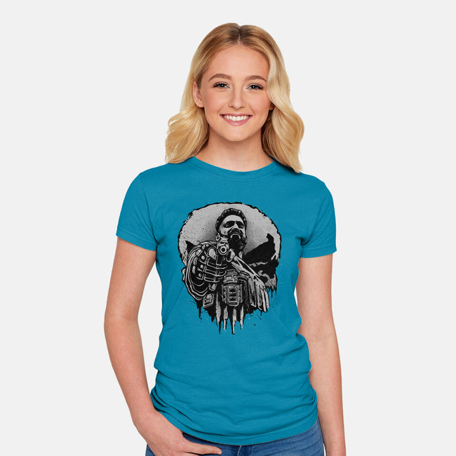 Aim For Peace-Womens-Fitted-Tee-glitchygorilla