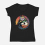 The Power Of Paint-Womens-V-Neck-Tee-glitchygorilla