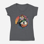 The Power Of Paint-Womens-V-Neck-Tee-glitchygorilla