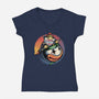 The Power Of Paint-Womens-V-Neck-Tee-glitchygorilla