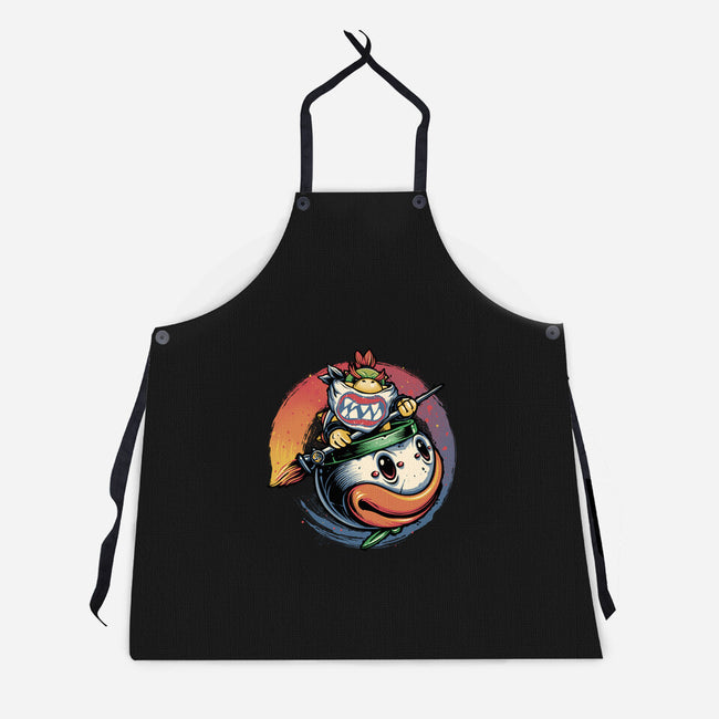 The Power Of Paint-Unisex-Kitchen-Apron-glitchygorilla