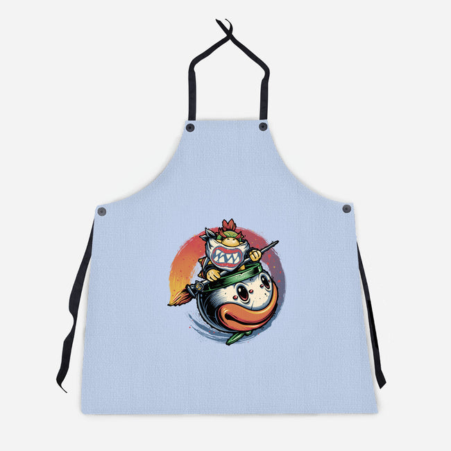The Power Of Paint-Unisex-Kitchen-Apron-glitchygorilla