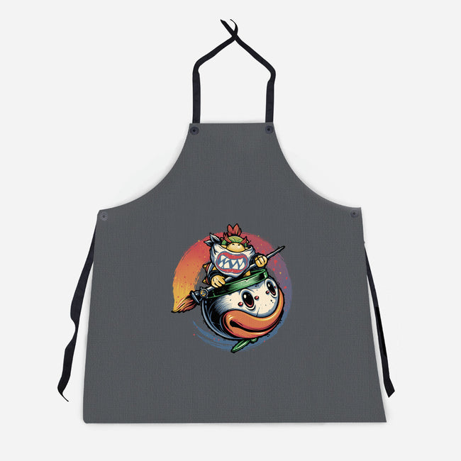 The Power Of Paint-Unisex-Kitchen-Apron-glitchygorilla
