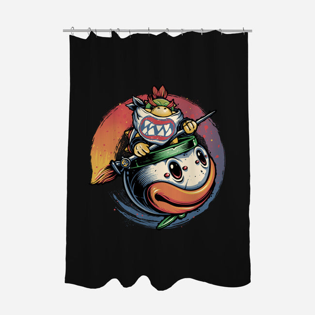 The Power Of Paint-None-Polyester-Shower Curtain-glitchygorilla
