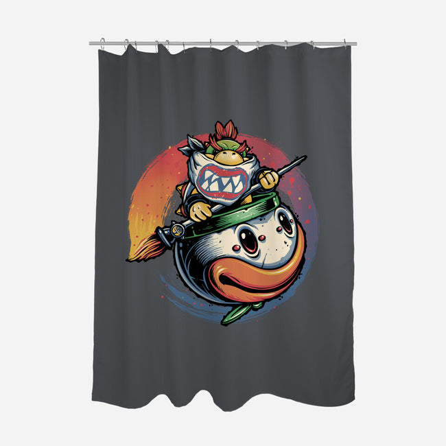 The Power Of Paint-None-Polyester-Shower Curtain-glitchygorilla