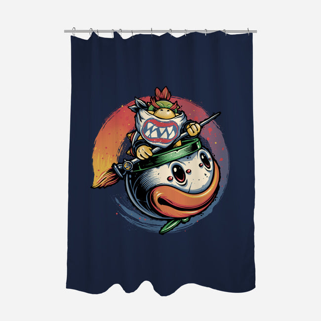The Power Of Paint-None-Polyester-Shower Curtain-glitchygorilla