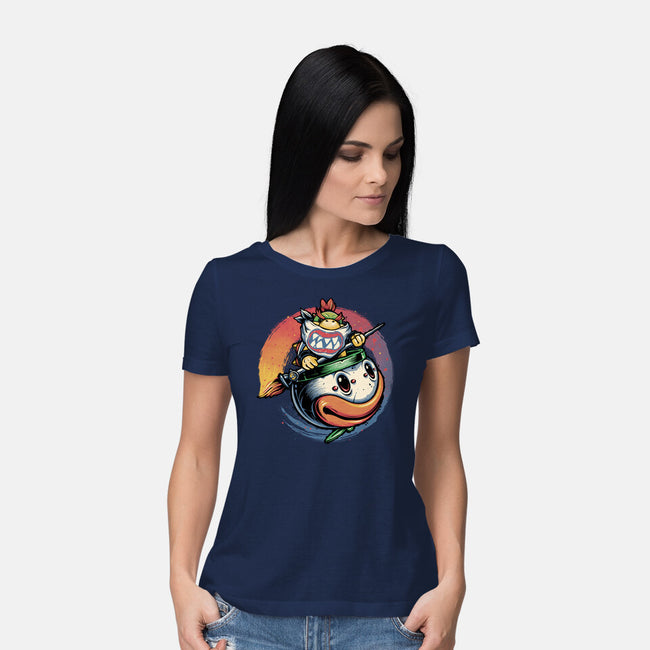 The Power Of Paint-Womens-Basic-Tee-glitchygorilla