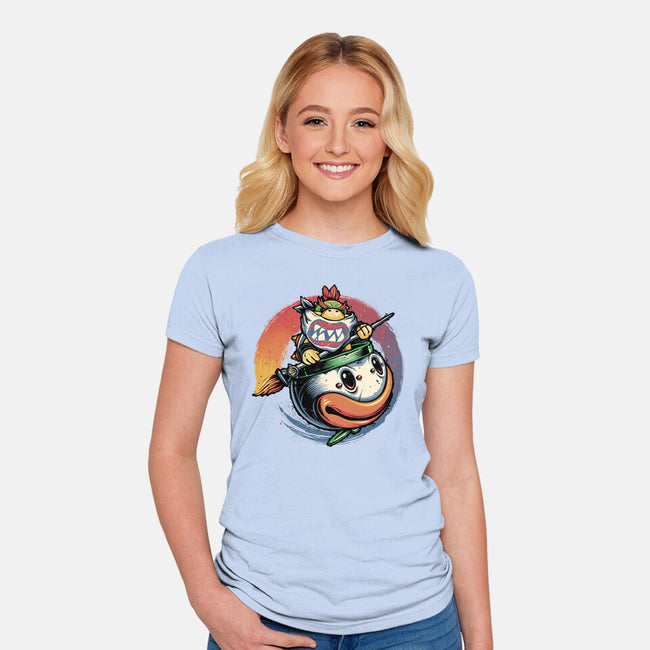 The Power Of Paint-Womens-Fitted-Tee-glitchygorilla