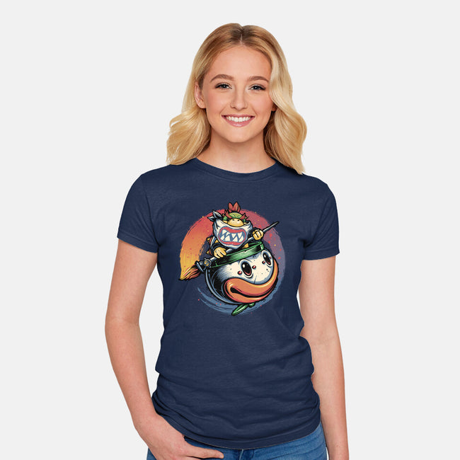 The Power Of Paint-Womens-Fitted-Tee-glitchygorilla