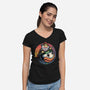 The Power Of Paint-Womens-V-Neck-Tee-glitchygorilla