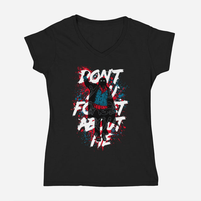 Unforgotten Rebel-Womens-V-Neck-Tee-Tronyx79