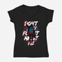 Unforgotten Rebel-Womens-V-Neck-Tee-Tronyx79